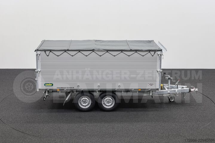 Trevejs-tipvogn Unsinn UDK-B 3617-35-14 366X175X120CM 3500KG BRENNHOLZANHÄNGER