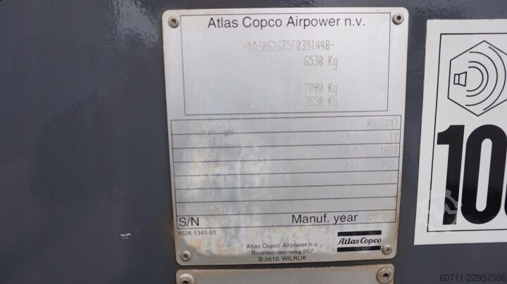 Compressor de parafuso Atlas Copco XAHS447 STAGE3