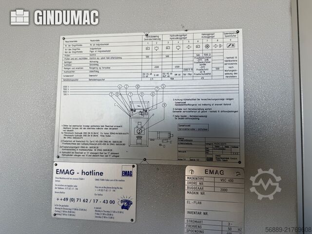 EMAG VSC 400 EMAG VSC 400