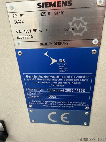  DS Technologie / Scharmann ECOSPEED 2600 7800