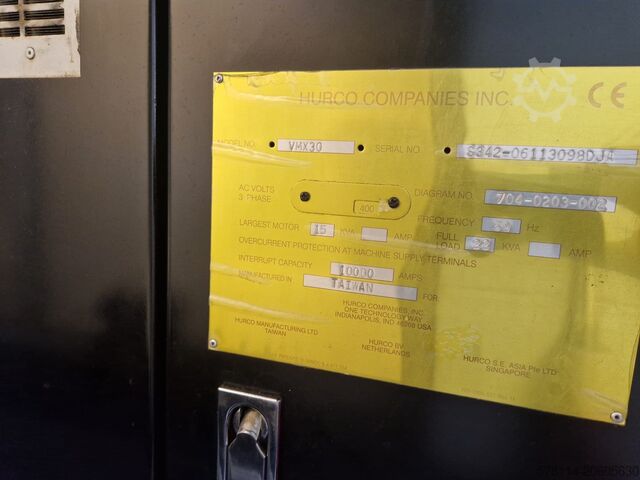 Vertikální obráběcí centrum HURCO VMX 30m