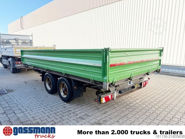 Tresidet tipvognstrailer Humbaur HTK 105020, Rampenschacht, Verzinkt