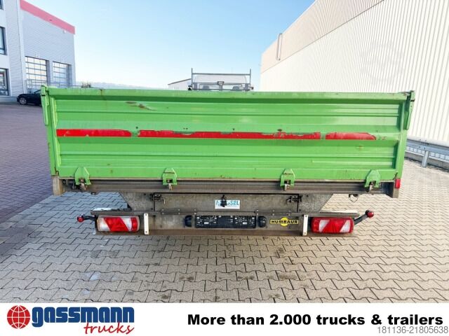 Tresidet tipvognstrailer Humbaur HTK 105020, Rampenschacht, Verzinkt