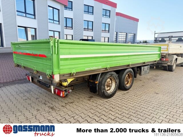 Tresidet tipvognstrailer Humbaur HTK 105020, Rampenschacht, Verzinkt