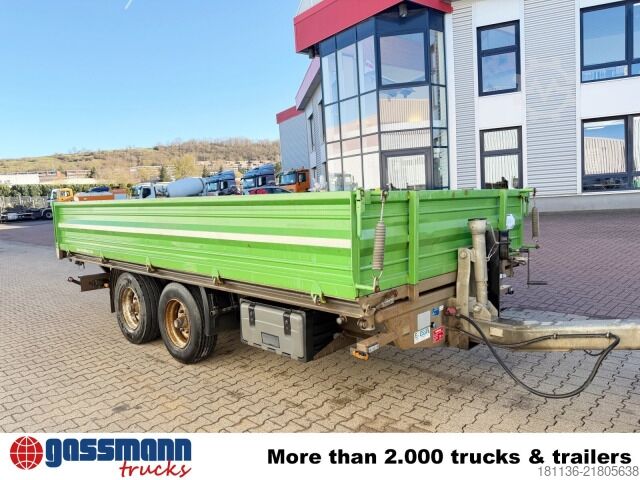Tresidet tipvognstrailer Humbaur HTK 105020, Rampenschacht, Verzinkt