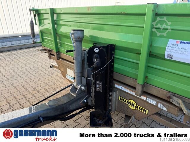 Tresidet tipvognstrailer Humbaur HTK 105020, Rampenschacht, Verzinkt