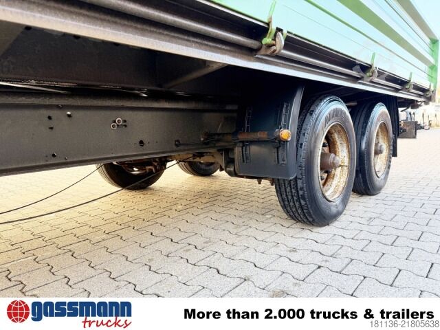 Tresidet tipvognstrailer Humbaur HTK 105020, Rampenschacht, Verzinkt