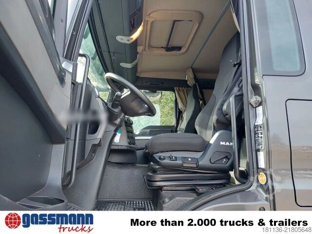 Φορτηγό με επίπεδη καρότσα MAN TGS 18.320 4x4H BL, HydroDrive, Kran Hiab X-HiPro