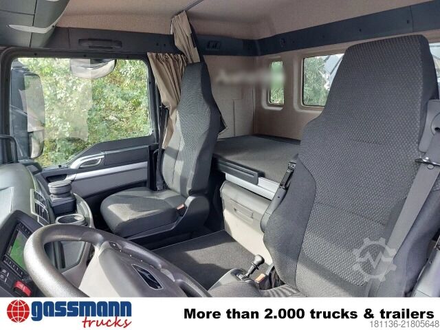 Φορτηγό με επίπεδη καρότσα MAN TGS 18.320 4x4H BL, HydroDrive, Kran Hiab X-HiPro