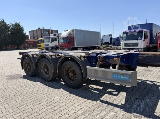 Poluprikolica za izmjenjive sanduke D-Tec D-TEC VCC-01 CONTAINERCHASSI, MITTEL-UND HECKAUSSCHUB, LIFTACHSE,