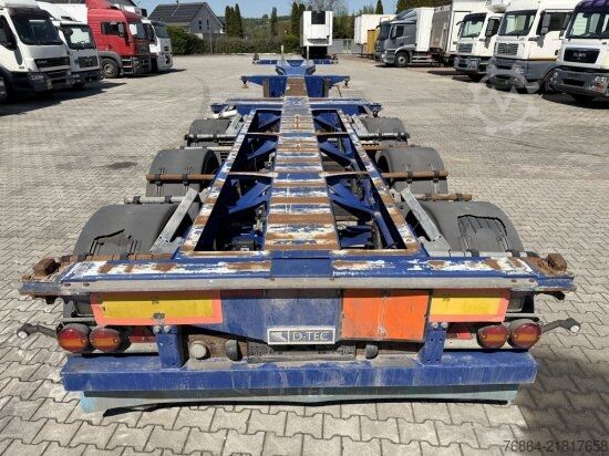 Poluprikolica za izmjenjive sanduke D-Tec D-TEC VCC-01 CONTAINERCHASSI, MITTEL-UND HECKAUSSCHUB, LIFTACHSE,