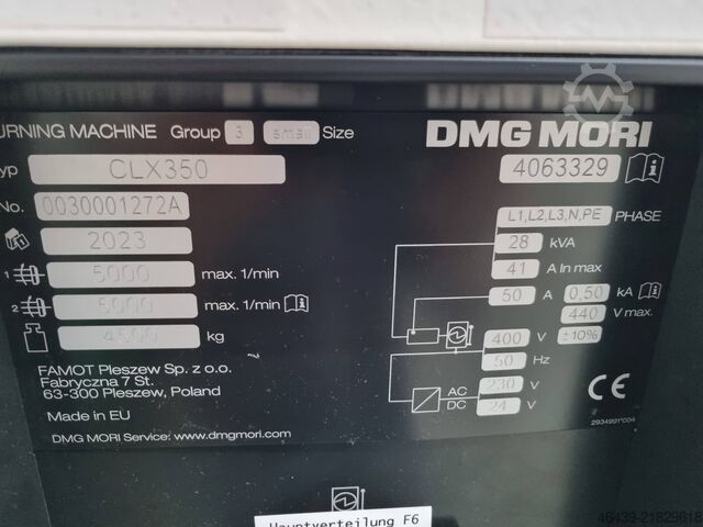 CNC svarv- och fräscenter DMG MORI CLX 350
