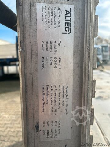 Lastbilmonteret kran VOLVO FH 510 Plattform + PK30002 TEC + Rampen