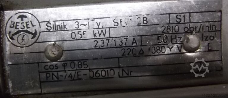 Elmotor 0,55 kW 2810 o/min Besel Sf71-2B