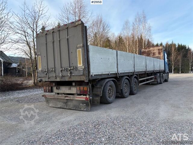Plattform trailer Tyllis L3 3-axle flatbed semi-trailer with side boards Re