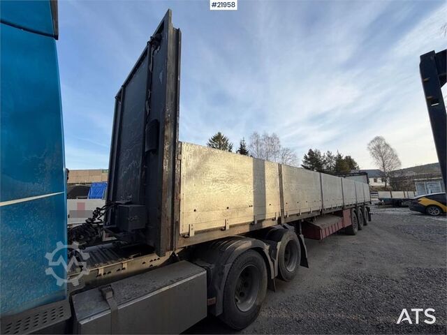 Plattform trailer Tyllis L3 3-axle flatbed semi-trailer with side boards Re