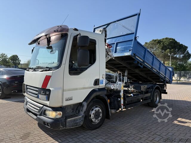 Damperli kamyon DAF LF45.220 Kipper mit Kran Bonfiglioli
