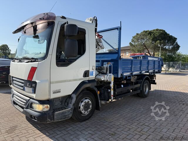 Damperli kamyon DAF LF45.220 Kipper mit Kran Bonfiglioli