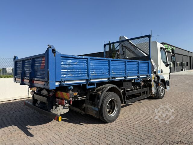 Damperli kamyon DAF LF45.220 Kipper mit Kran Bonfiglioli