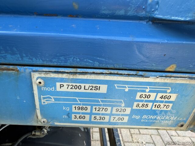 Damperli kamyon DAF LF45.220 Kipper mit Kran Bonfiglioli