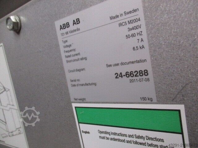 Robot industrial ABB Robotics IRB 2400L Type B, IRC5,M2004 Device Net