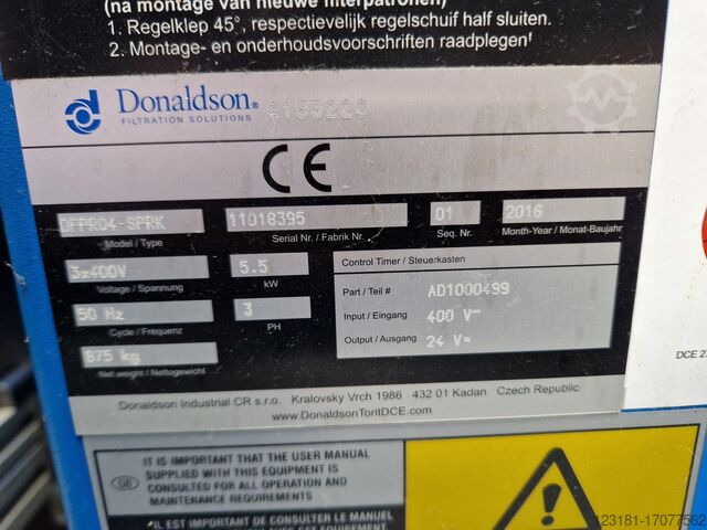 Εξαγωγή καπνού συγκόλλησης Donaldson DFPRO 4 Sparktrap