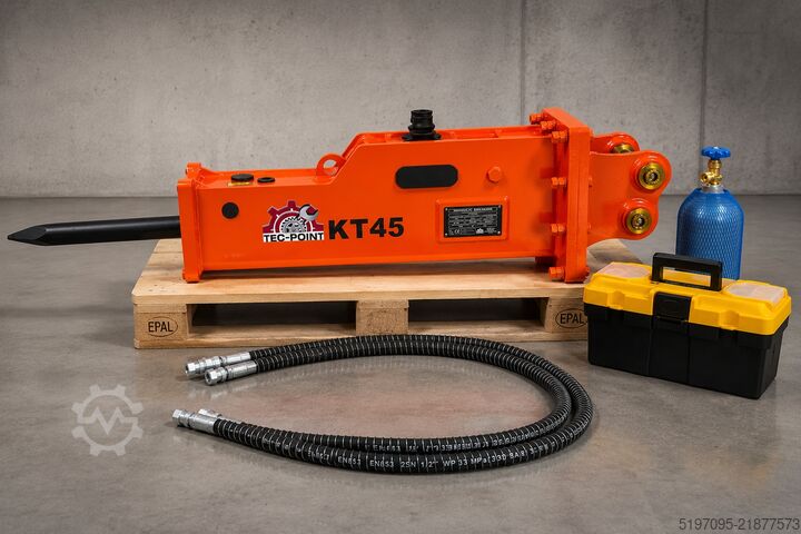 1,2–3,0 ton ekskavatör için hidrolik kırıcı Tec-Point KT45 Hydraulikhammer schallgedämpft
