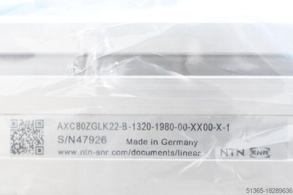 Lineární jednotka s převodem + motor NTN SNR AXC80ZGLK22-B-1320-1980-00-XX00-X-1