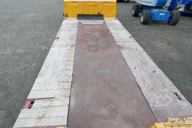 Naczepa niskopodwoziowa LANGENDORF SATH 30/34, Hydr. Rampen, Gelenkt, Tiefbett