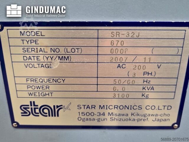 Svarvmaskin av schweizisk typ Star SR-32J