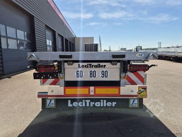 Flatbed semitrailers Lecitrailer PLATEAU TWISTLOCKS EXTENSIBLE