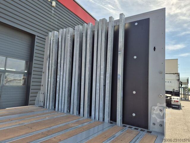 Flatbed semitrailers Lecitrailer PLATEAU TWISTLOCKS EXTENSIBLE