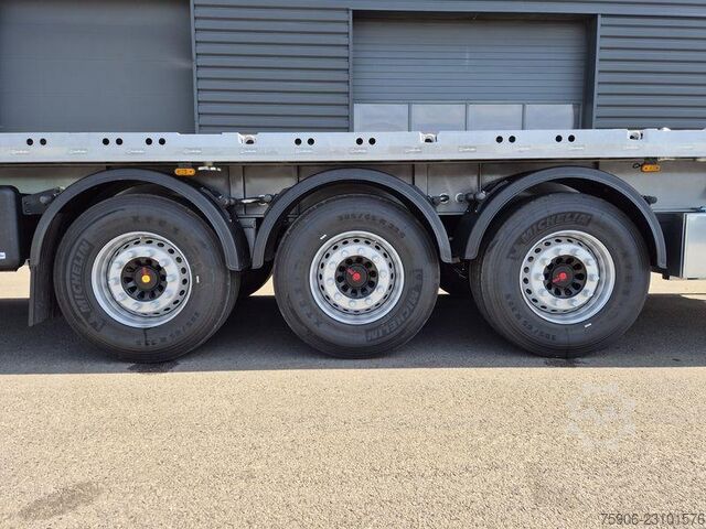 Flatbed semitrailers Lecitrailer PLATEAU TWISTLOCKS EXTENSIBLE
