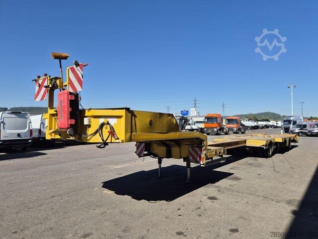 Long material semitrailer Trax PORTE ENGINS 4 ESSIEUX EXTENSIBLE