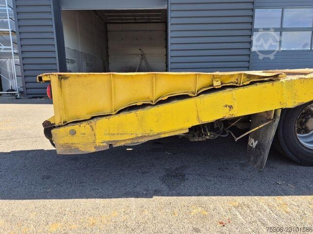 Long material semitrailer Trax PORTE ENGINS 4 ESSIEUX EXTENSIBLE