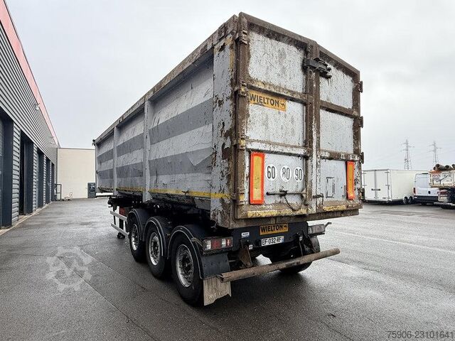 Tipper semitrailers Wielton NW-3 BENNE FERRAILE 53M3