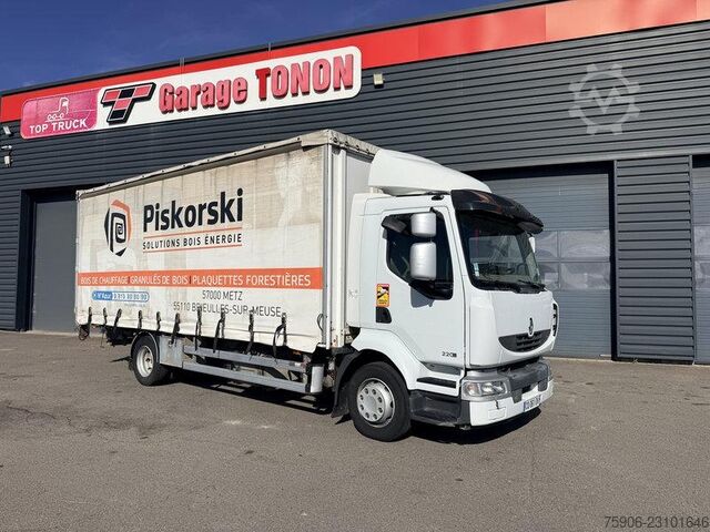 Trucks with flatbed & tarpaulin Renault Midlum