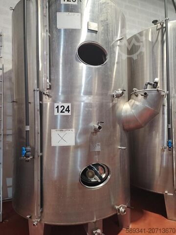 Stainless Steel Tank – 2 Compartments – 108 HL – Cylindrical on Legs