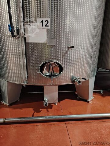 Stainless Steel Tank 310 HL – Cylindrical on Legs – Embossed Finish