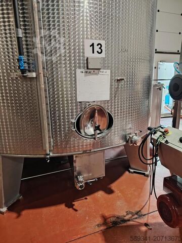 Stainless Steel Tank 310 HL – Cylindrical on Legs – Embossed Finish