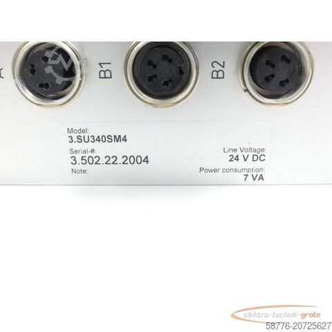 Komponenta mPm MPM 3.SU340SM4 Unwucht-Messgerät SN:3.502.22.2004 - ! -