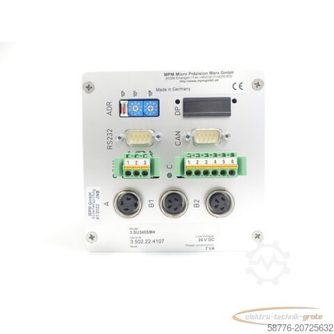 Componente mPm MPM 3.SU340SM4 Unwucht-Messgerät SN:3.502.22.4107 - ! -