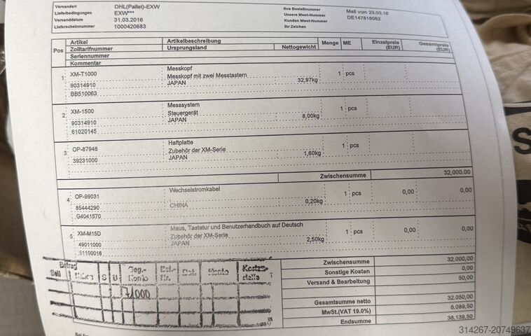 Keyence XM-1500 3D-measuring-system Keyence XM-1500