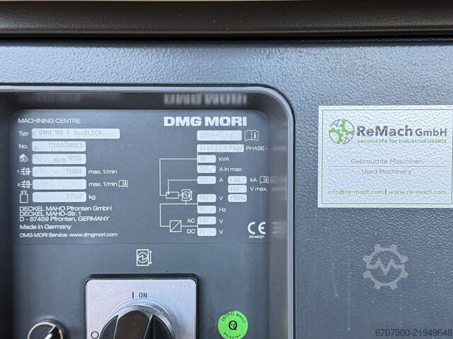 DMG 160 P - 5 tengelyes univerzális megmunkálóközpont DMG MORI DMU 160 P duoBLOCK