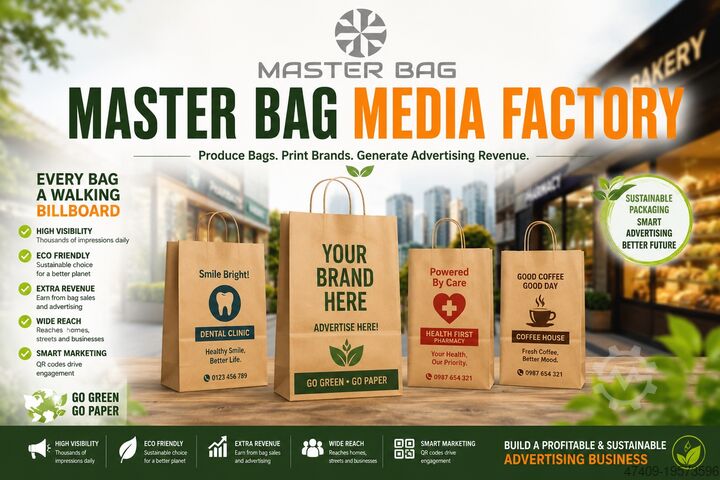 Máquina de bolsas de papel con fondo MASTER BAG MB300X