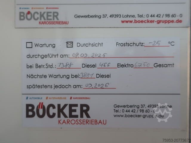 Koeloplegger Schmitz Cargobull SKO 24 Doppelstock 1.410 h