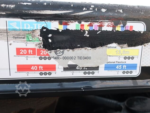 Swap body semitrailer D-Tec VCC-01 FT LS S Flexi Multi ADR 20-45 Fuss