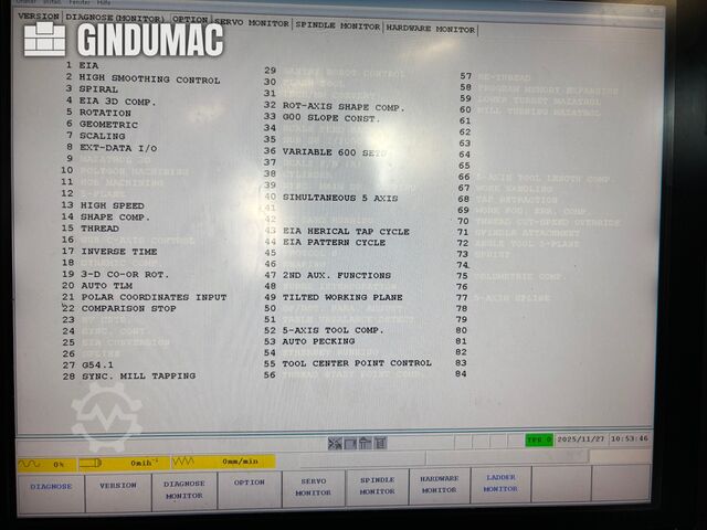 Vertical Machining Centre Mazak VTC 800/30SR