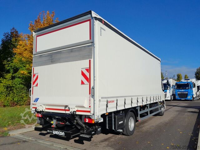 Camión plataforma con toldo DAF FA XB 290 16t Curtainsider Wecon