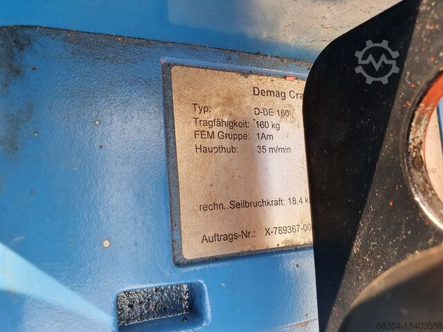 Kettingtakels - 14 stuks DEMAG / STAHL / LIFTKET 2 ton/1 ton / 500 / 250 / 160 / 125 kg.